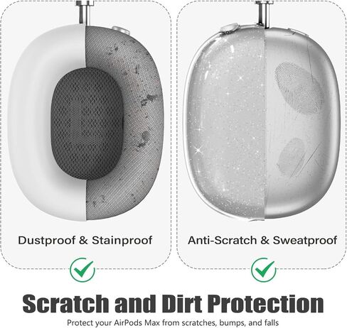 【3 in 1】 Case Cover for AirPods Max Headphones, Anti-Scratch Sweat-Proof Ear Pad Covers/Ear Cups Cover/Headband Cover Protectorfor Apple AirPods Max - Pink in Kuwait