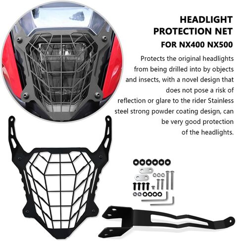 ل NX400 NX500 NX 400 NX 500 NX400 NX500 NX 400 NX 500 2024 دراجة نارية الملحقات تشيلو غطاء مصبغة المصباح الأمامي الحرس العلوي الغطاء الواقي العلوي مصبغة الغطاء الواقي in Kuwait