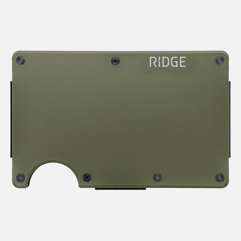 محفظة Ridge EDC Bundle Matte Olive Money Clip للرجال (تيتانيوم) + مجموعة حافظة Airtag - محفظة آمنة ومحمية بتقنية RFID مع حامل Airtag ومشبك نقود. in Kuwait