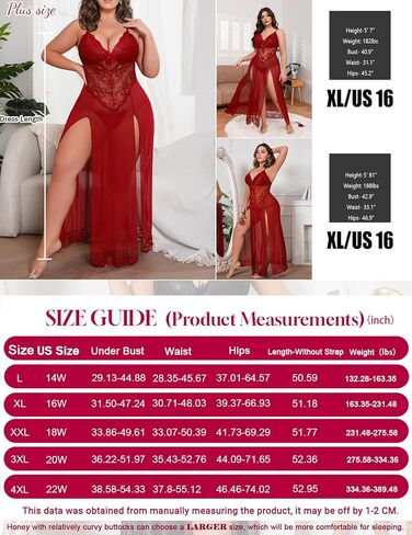 Plus Size Lingerie For Women Babydoll Sexy Mesh Maxi Nightdress Exotic Sleepwear Side Slits in Saudi Arabia