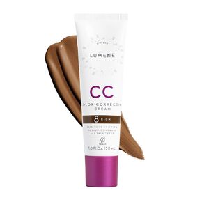 Lumene Color Correcting CC Cream - Lightweight Foundation - Medium Coverage - Redness Reducing Face Makeup for Glowing Complexion - Vegan Formula + Suitable for All Skin Types - Ultra Light (1 fl oz)