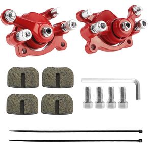 PRO BAT 43cc 47cc 49cc Disc Brake Caliper for Mini Pocket Dirt Bike Goped Scooter Moto Go Kart ATV (Red)