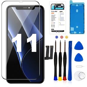 LMQ for iPhone Xs Max Screen Replacement Kit 6.5“ Full HD Display (A1921, A2101, A2102, A2103, A2104) 3D Touch Display Digitizer Frame with Repair Tool