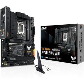 ASUS TUF GAMING B760-PLUS WIFI (13th and 12th Gen)LGA 1700 ATX motherboard with PCIe 5.0, 3xPCIe 4.0 M.2 slots,DDR5,2.5Gb LAN,USB 3.2 Gen 2x2 Type-C, front USB 3.2 Gen 2 Type-C, Thunderbolt 4, AEMP II