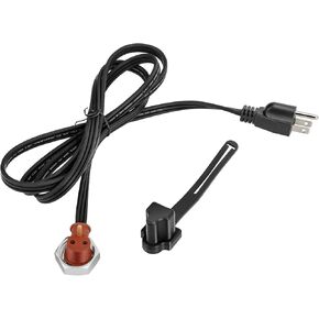 3600008 120V Engine Block Heater Cord 251919 with Cap for Ford Powerstroke Diesel E350 450 550 F250 F350 F450 F550 Dodge Ram 2500 3500 Cummins Diesel 5.9 6.7 L Heavy Duty Immersion Heaters 6 Feet