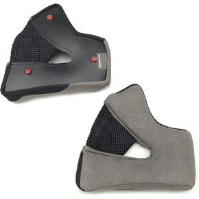 BELL MX-9 Adventure Cheek Pads Set Dual Sport Motorcycle Helmet Accessories - Black / 25MM