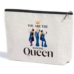 ZHAMEN Funny Golden Friends Makeup Bag Thank You for Being A Friend Girls Inspired Gift TV Show Merchandise for Women Fans Teens Girls Grandma Mom Friends Her Nurse Mothers Day Birthday Friendship