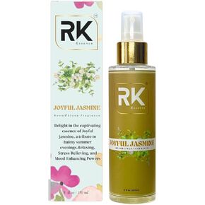 Joyful Jasmine Room & Linen fragrance, A Tribute to Balmy Summer Evenings, Enriched with Abundant Well-being Benefits and Natural Odor-Neutralizing Powers - 150ml | 5.00 fl oz