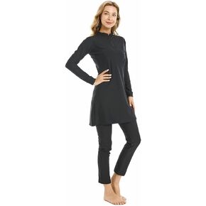 Muslim Swimsuits for Women Long Sleeve Modest Swimwear Burkini Islamic Arabic Swimming Costume Hijab