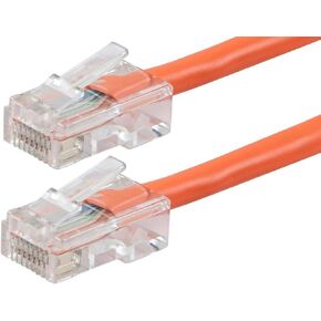 Monoprice ZerobootCat6 Ethernet Patch Cable - Network Internet Cord - RJ45, Stranded, 550Mhz, UTP, Pure Bare Copper Wire, 24AWG, 25ft, Black