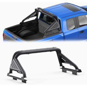 Roll Bar Sport Bar Chase Racks Fit for Mid Size Pickup Truck Compatible with (Toyota Tacoma, Ford Ranger, Colorado, Canyon, Frontier) Light Mount/No Drilling/Fine Textured Black in Kuwait