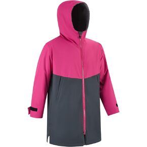 MissShorthair Kids Swim Parka Swim Jacket Changing Robe for Boy&Girl Swim Coat Youth Waterproof Robe 9-14 Years