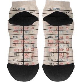 ThisWear Bookworm Gifts Library Card Socks Book Socks Reading Gifts for Librarians Nerdy Novelty Crew Socks