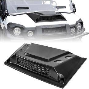 Hood Scoop for Kawasaki Mule Pro 2015+, Front Hood Cover with Mesh Grille Air Intake Kit for Kawasaki Mule Pro FXT DXT DX FX 2015-2024 Accessories