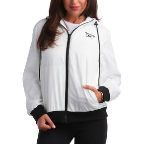Reebok Women's Jacket – Lightweight Weather Resistant Fleece Lined Windbreaker Coat – Classic Windbreaker for Women (S-XL)