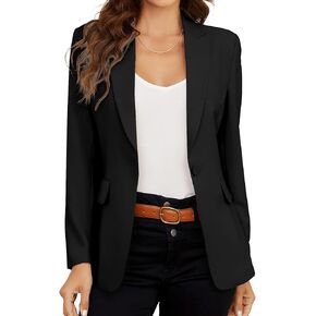 Blazer Jackets for Women: Classic Black Blazer Women, Timeless Women's Blazer - Perfect for Any Occasion