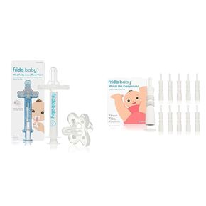 Frida Baby Medicine Pacifier, Medicine Syringe & Accu-Dose Pacifier + Frida Baby Windi Gas and Colic Reliever for Babies (10 Count)
