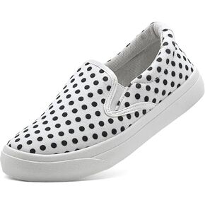 Women's Slip on Sneakers Womens Loafers Classic Canvas Leisure Vintage Flat Fashion Comfortable Elastic Sneakers