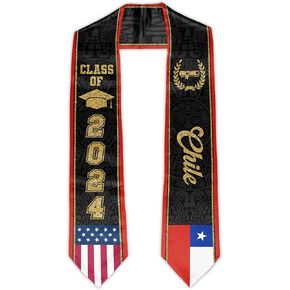 Graduation Stole, Stoles for Graduation 2024, Class of 2024 Graduation Sash, Unisex Adult
