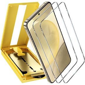 YMHML 3 Pack for Samsung Galaxy S23 Screen Protector Tempered Glass Upgrade Fingerprint Unlock Compatible with 3 Pack Camera Lens Protector, HD Clear Case Friendly Full Screen Protector for Galaxy S23