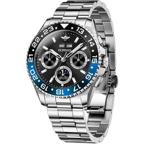 OUPINKE Men's Automatic Watch Self Winding Mechanical Luxury Wrist Watch Sapphire Crystal Tungsten Steel