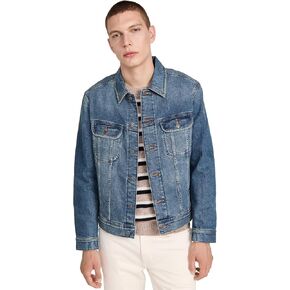 Men's Washed Stretch New Denim Jacket