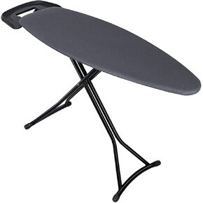 Duwee 17"x48" Steel Top Extra Wide Ironing Board with Retractable Iron Rest, Adjustable Height,Foldable Ironing Boards with 10 mm Thicken Feltpad and Cover,Heavy Duty Legs