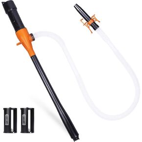 Portable Power Battery Pump, Liquid Water&Fuel Transfer Pump Up to 2.2 GPM, Battery Operated Siphon Liquid Extractor for Gasoline Diesel Fuel