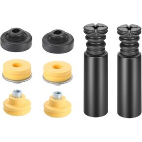 Rear Upper Lower Shock Absorber Mounts Grommets Bump Stops Kit 33506771738 + 33506771737 + 33536767334 + 33506767010 Compatible with BMW 128i 135i 323i 325i 328i 330i 335i E90 E92 E82