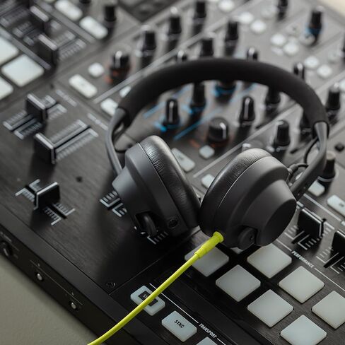 Liquid Audio Aiaiai TMA-2 DJ Professional Modular DJ Headphone Bundle with Aiaiai C18 Coiled Neon Yellow Cable Polishing Cloth (Neon) in Saudi Arabia