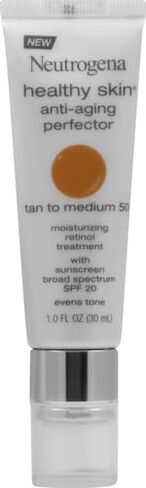 Neutrogena Healthy Skin Anti-Aging Perfector Tinted Facial Moisturizer and Retinol Treatment with Broad Spectrum SPF 20 Sunscreen with Titanium Dioxide, 10 Ivory to Fair, 1 fl. oz in Saudi Arabia