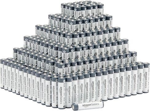 Amazon Basics 300-Pack AAA Long-Lasting Alkaline Industrial Batteries for Professional Devices, 1.5 Volt, Mercury-Free, 5-Year Shelf Life in Saudi Arabia