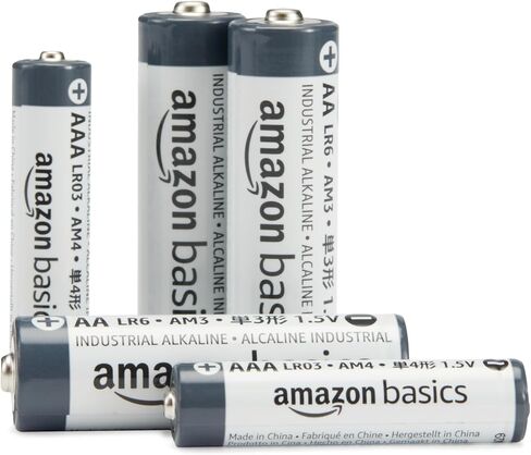 Amazon Basics 200 حزمة من البطاريات الصناعية القلوية AAA، 1.5 فولت، مدة صلاحية 5 سنوات in Saudi Arabia