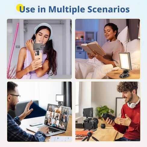 Selfie Ring Light with Tripod Stand and Phone Holder, Eicaus Tripod for iPhone with Ringlight for Live Streaming, Video Recording, Makeup, Lighting Kit Gifts for YouTube and TIK Tok in Kuwait