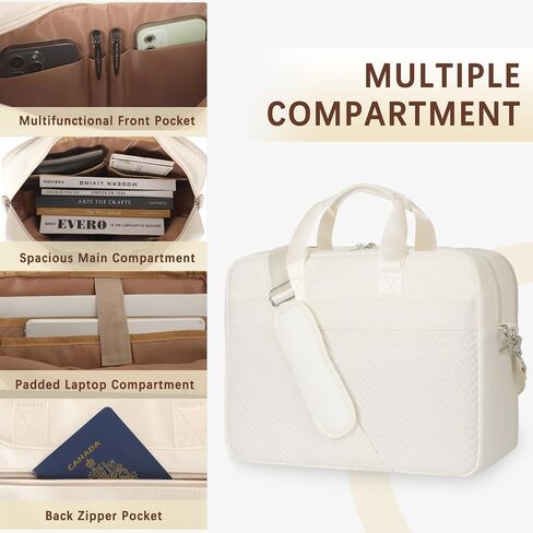 Laptop Briefcase for Women 15.6 Inch Waterproof Laptop Work Bag with Clutch Purse Computer Messenger Bag for Women in Saudi Arabia