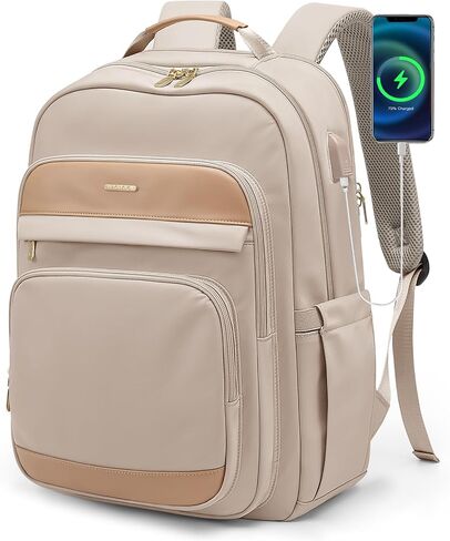 Travel Laptop Backpack for Women Men: 15.6 Inch Work Bags with USB Port Large Capacity Travel Bags Water Resistant Business Computer Backpack Purse Casual Daypacks for College Nurse Teacher in Saudi Arabia