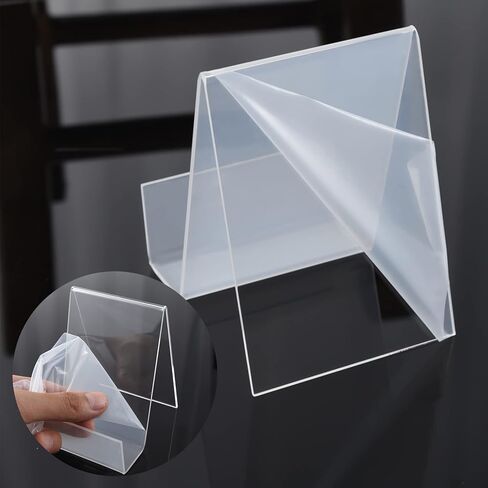 10 قطع من حامل عرض الكتب الأكريليك مع حافة، حامل عرض حامل من الأكريليك الشفاف مقاس 4 × 3، حامل كتب صغير للأجهزة اللوحية لعرض الصور والكتب وأوراق الموسيقى والأقراص المضغوطة وأجهزة الكمبيوتر المحمولة in Kuwait