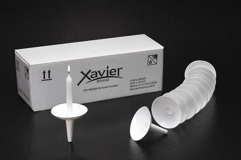 Candlelight Service Candle Bundles (125) 5" x 1/2" White Church Vigil Candles in Saudi Arabia