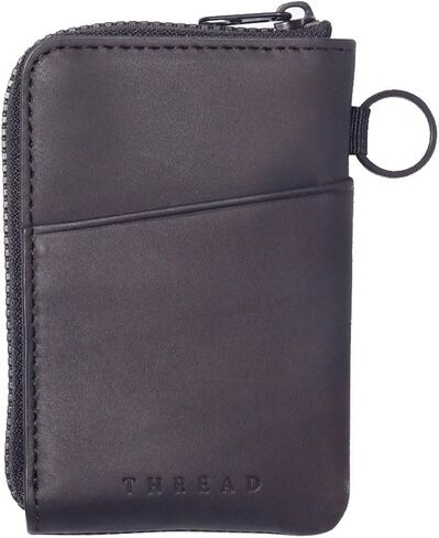 Thread Wallets Utility Zip Around Wallet - Leather Wallet with Zipper for Men and Women, RFID Blocking Card Holder, Small Leather Wallet, Zip Wallet, Zippered Wallet, RFID Wallet (Off White) in Saudi Arabia