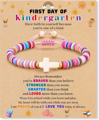 JSJOY Nature Stone Bracelet Birthday Gifts for Women Girls, Birthday Cross Bracelet Gifts for Age 6 to 80 Year Daughter Granddaughter Niece Mom Sister Christian Easter Gifts in Kuwait