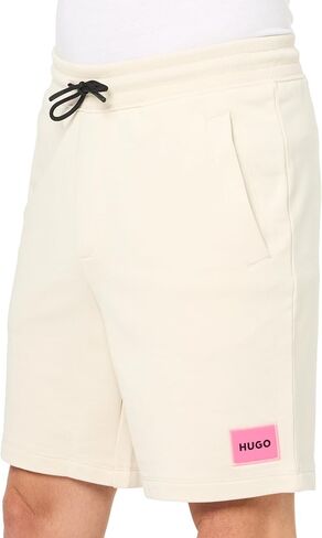 Hugo Men's Square Logo Pull on Jersey Shorts in Saudi Arabia