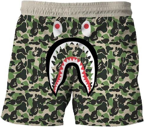 Shark Camo Unisex Pants Sport Pants Casual Shorts Beach Shorts Swimming Pants in Saudi Arabia