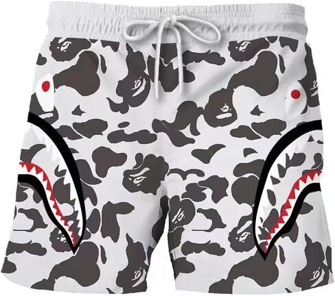 Shark Camo Unisex Pants Sport Pants Casual Shorts Beach Shorts Swimming Pants in Saudi Arabia