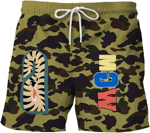 Shark Camo Unisex Pants Sport Pants Casual Shorts Beach Shorts Swimming Pants in Saudi Arabia