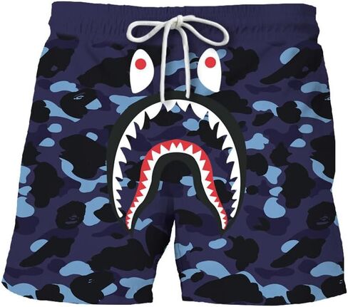 Shark Camo Unisex Pants Sport Pants Casual Shorts Beach Shorts Swimming Pants in Saudi Arabia