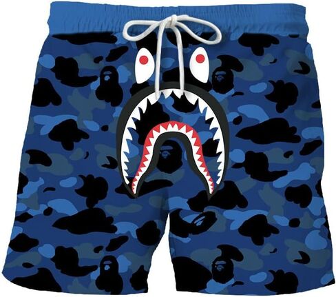 Shark Camo Unisex Pants Sport Pants Casual Shorts Beach Shorts Swimming Pants in Saudi Arabia