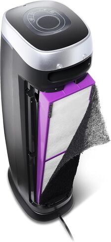 GermGuardian Air Purifier with Genuine HEPA 13 Pet Pure Filter, Removes 99.97% of Pollutants, Covers Large Rooms up to 915 Sq. ft. in 1 Hour, UV-C Light Helps Reduce Germs, 28", Black, AC5250PT in Saudi Arabia