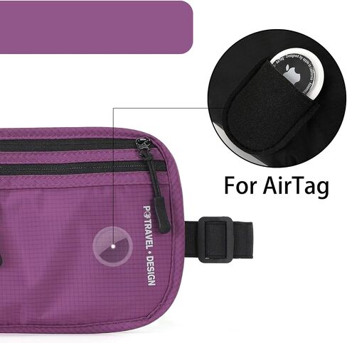 حامل جواز السفر - محفظة RFID لمنع السفر وحزام المال ومحفظة جواز السفر Airtag للرجال والنساء in Kuwait