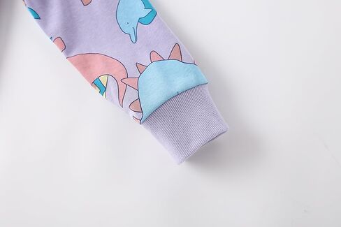 Girls Sweatshirts for Toddler Clothes Unicorn Crewneck Pullover Girl Top Long Sleeve Jumper fall for Kids 1-7 Years in Kuwait