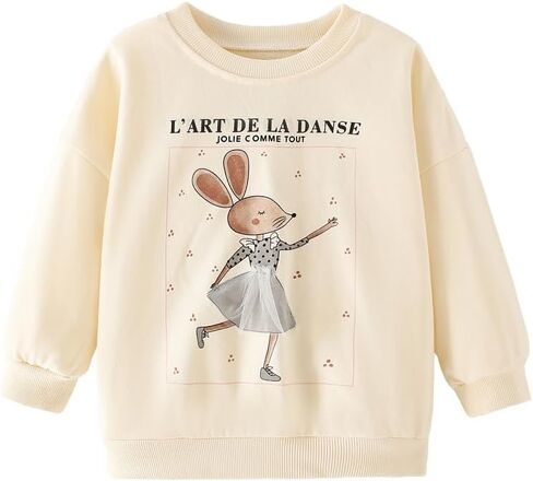 Girls Sweatshirts for Toddler Clothes Unicorn Crewneck Pullover Girl Top Long Sleeve Jumper fall for Kids 1-7 Years in Kuwait